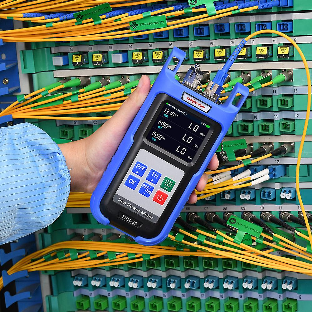 Orientek Tpn-35 Pon Optical Power Meter, Passive Optical Network Power Meter 1310/1490/1550nm, Fiber Power Meter Sc/upc Sc/apc