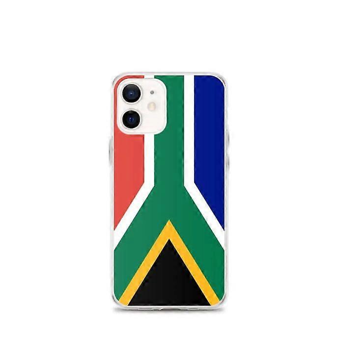 Phone Case - PIXELFORMA - South Africa Flag - Compatible with iPhone 12 mini - Flexible - Shockproof
