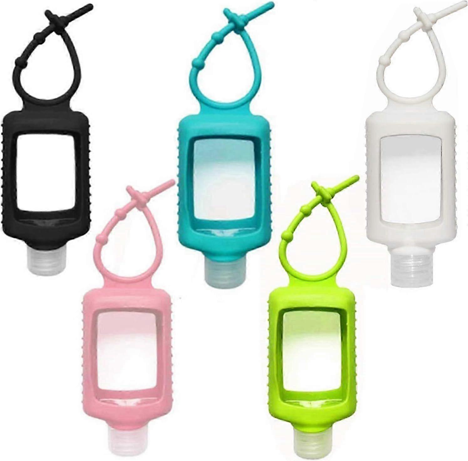 Hand Sanitizer Travel Size Holder - 5 Pack 2oz Squeeze Bottles
