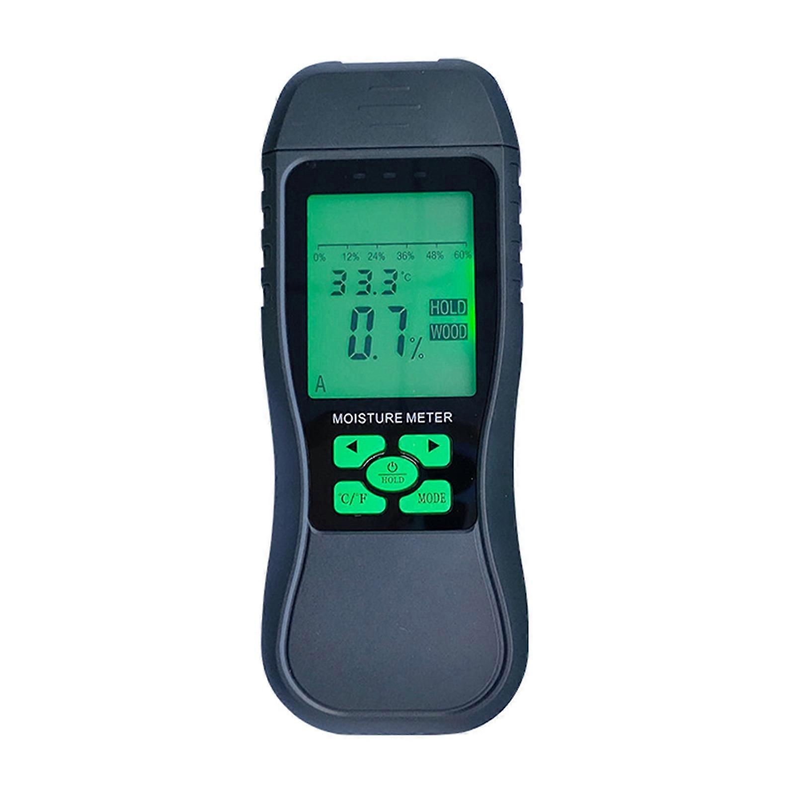 Moisture Meters for Firewood Log Walls Paper Building Materials LCD Display Damp Meter with Backlit Wood Moisture Meter