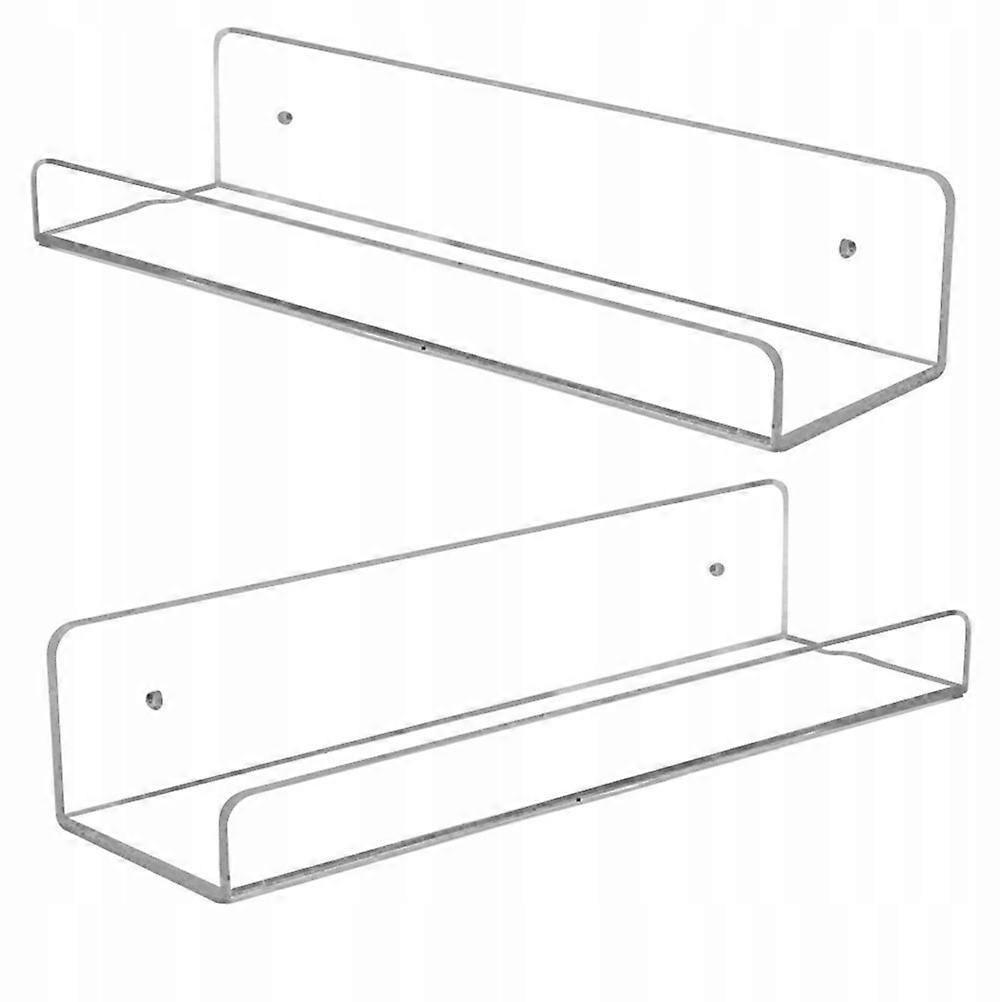 Wall Shelf Acrylic Non-partition Bathroom Shelf Transparent Shelves