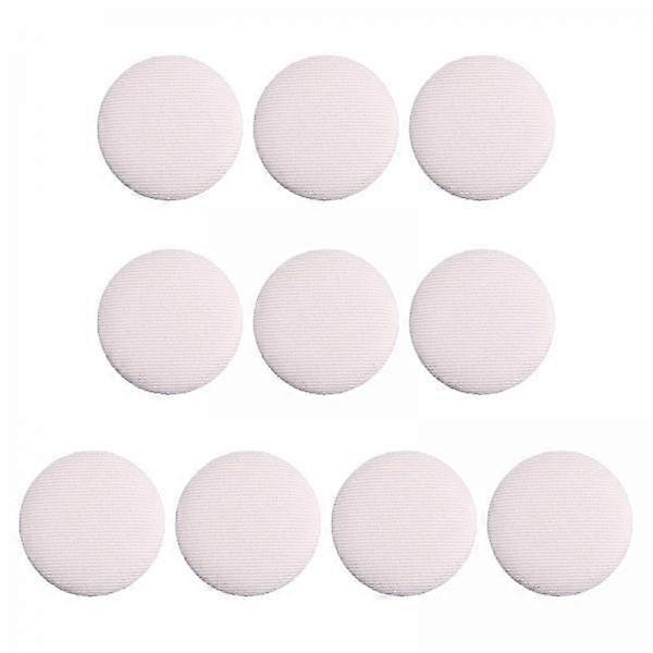 5x10Pcs Cloth Covered Buttons Shank Buttons Wedding 23mm Round Flatback Buttons