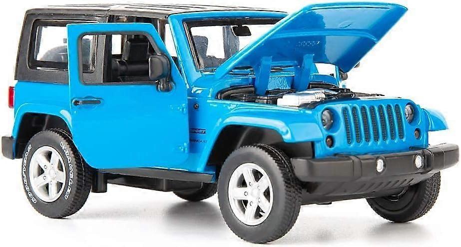 Diecast Model Cars 1:32 Scale Alloy Pull Back Toy Car with Sound and Light for Kids (Blue)