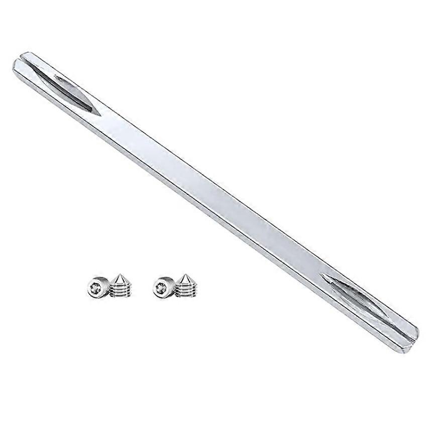 Door Lock Handle Accessories 1x Square Spindle 8*8*150mm for Door Lock + 4x Tightening Screws M6*7.8mm 