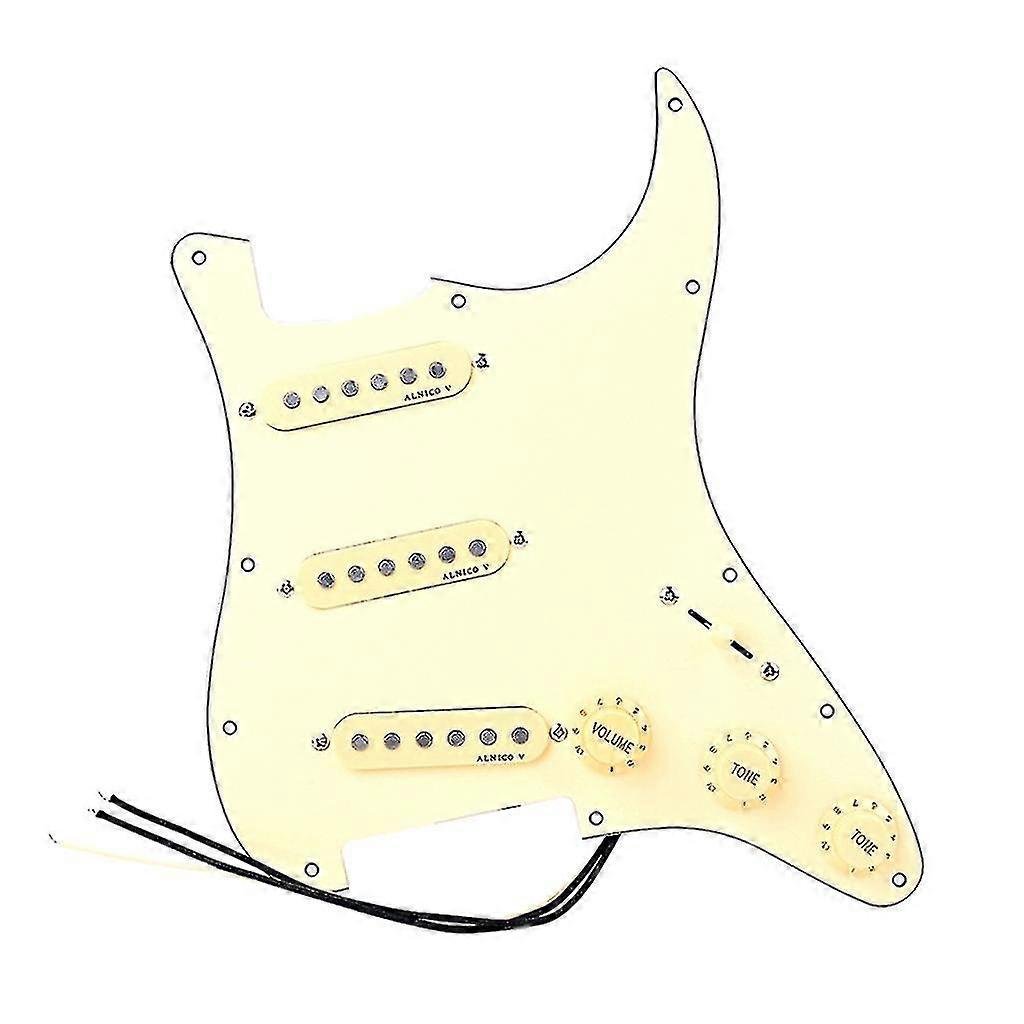 E-Gitarren Scratch Plate mit Single-Coil Pickup Vorverdrahtetes Schlagbrett