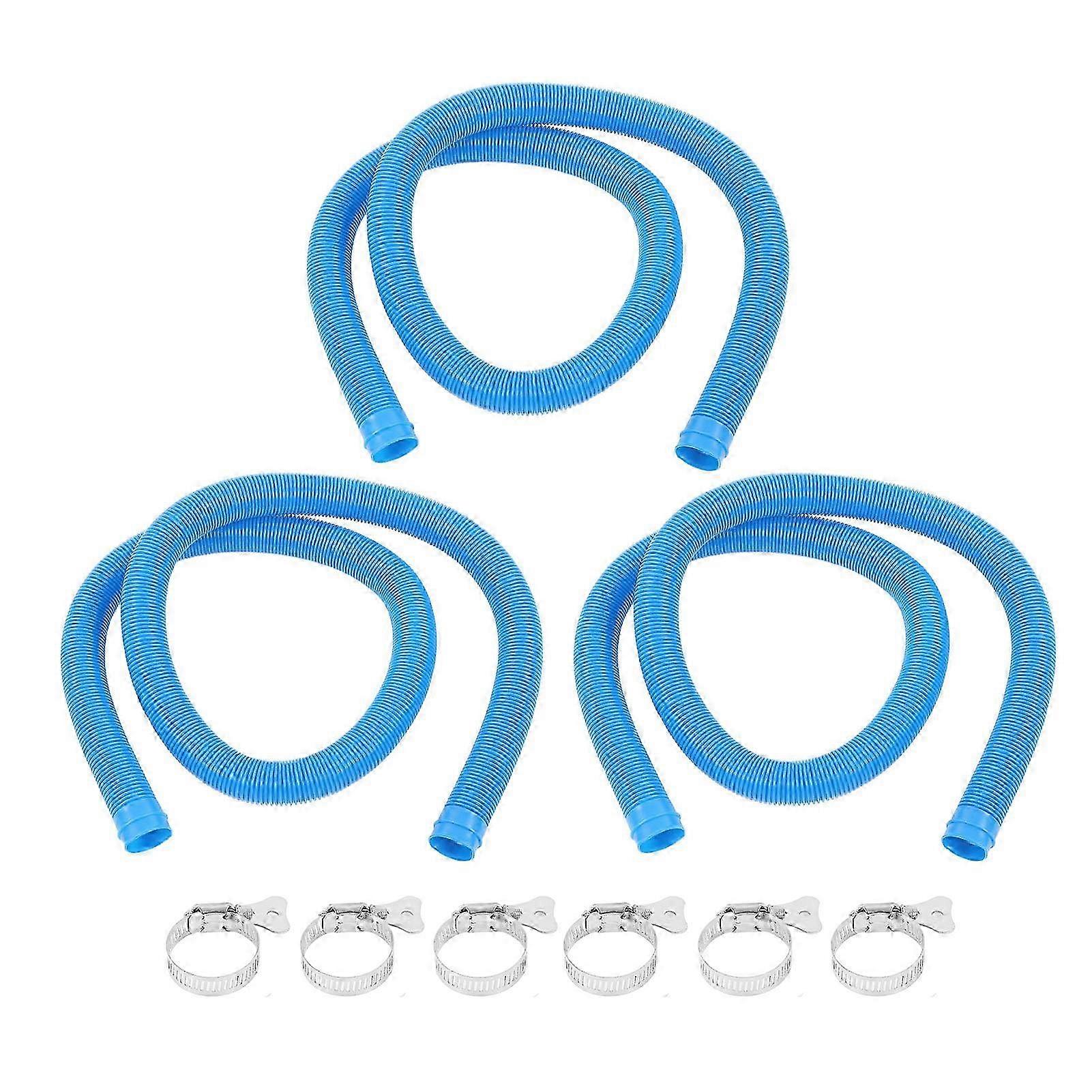 1.25" Pool Pump Replacement Hose with Clamps for Intex 607 637
