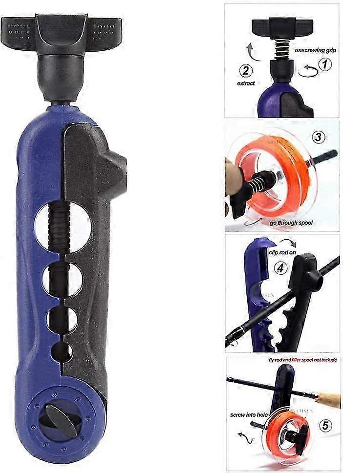 Portable Mini Fishing Line Spooler, Adjustable Spinning Line Winder Tool