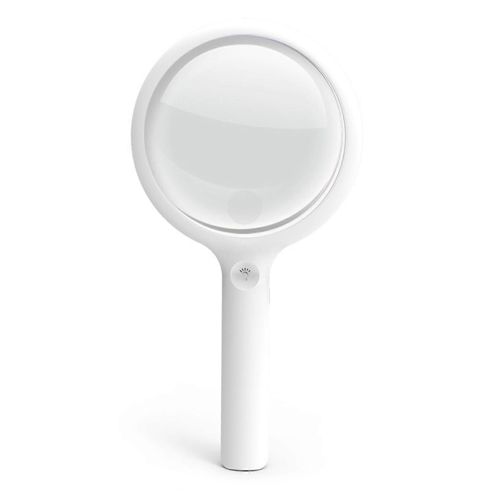 Rechargeable Magnifying Glass with 20 LED Handheld Illuminated Magnifying Glass with 3 Light Modes 110mm Lightweigt