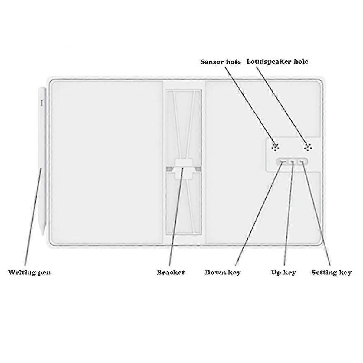 Multi-Function Electronic Calendar Desktop Calendar LCD Handwriting Board Office Memo Desktop Ornam