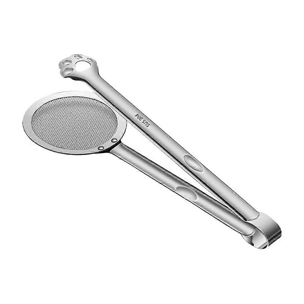Oil Draining Filter Spoon with Construction, A Must-have Kitchen Gadget