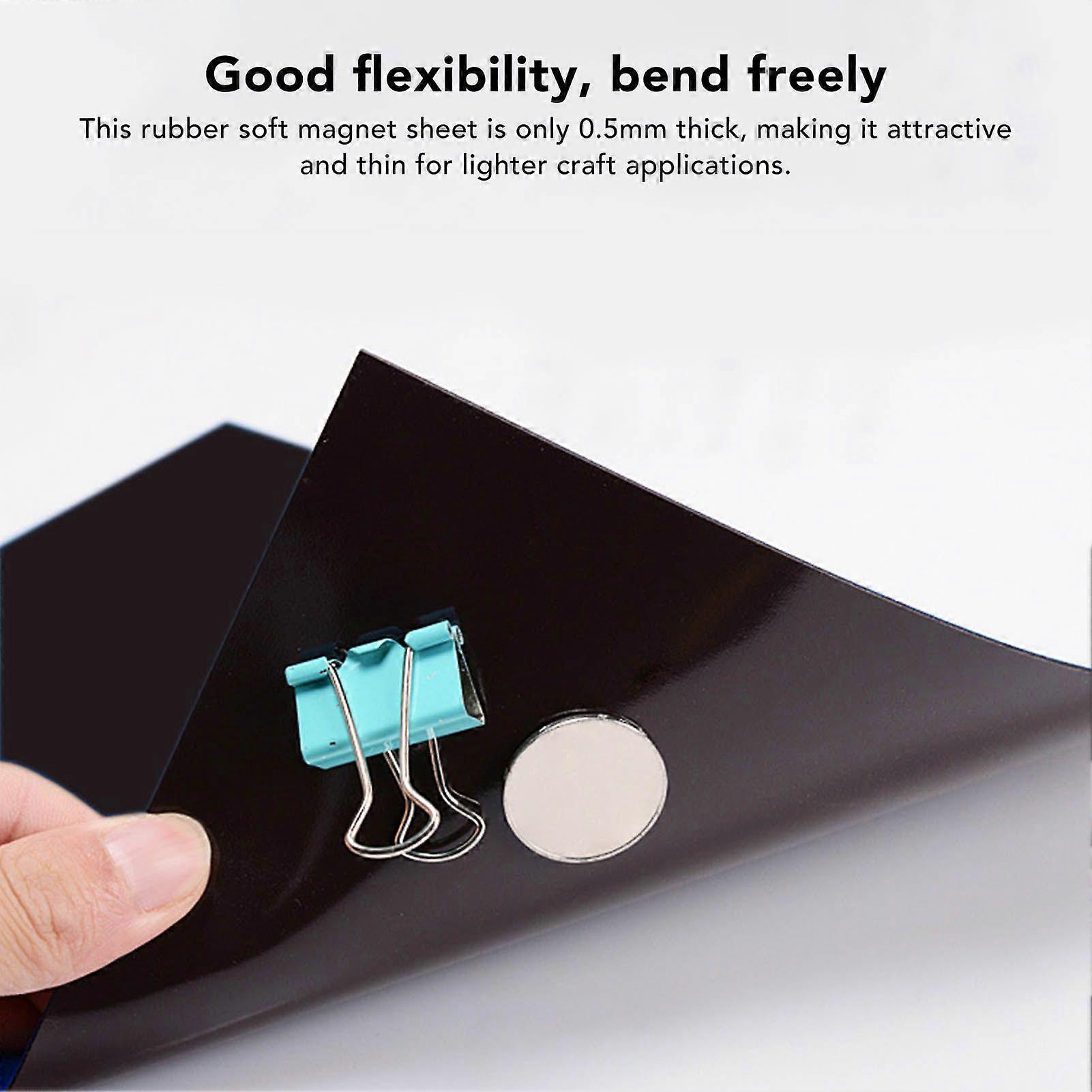 High quality  10pcs set 0.5mm thick A4 size rubber soft magnet sheets for cutting die stor