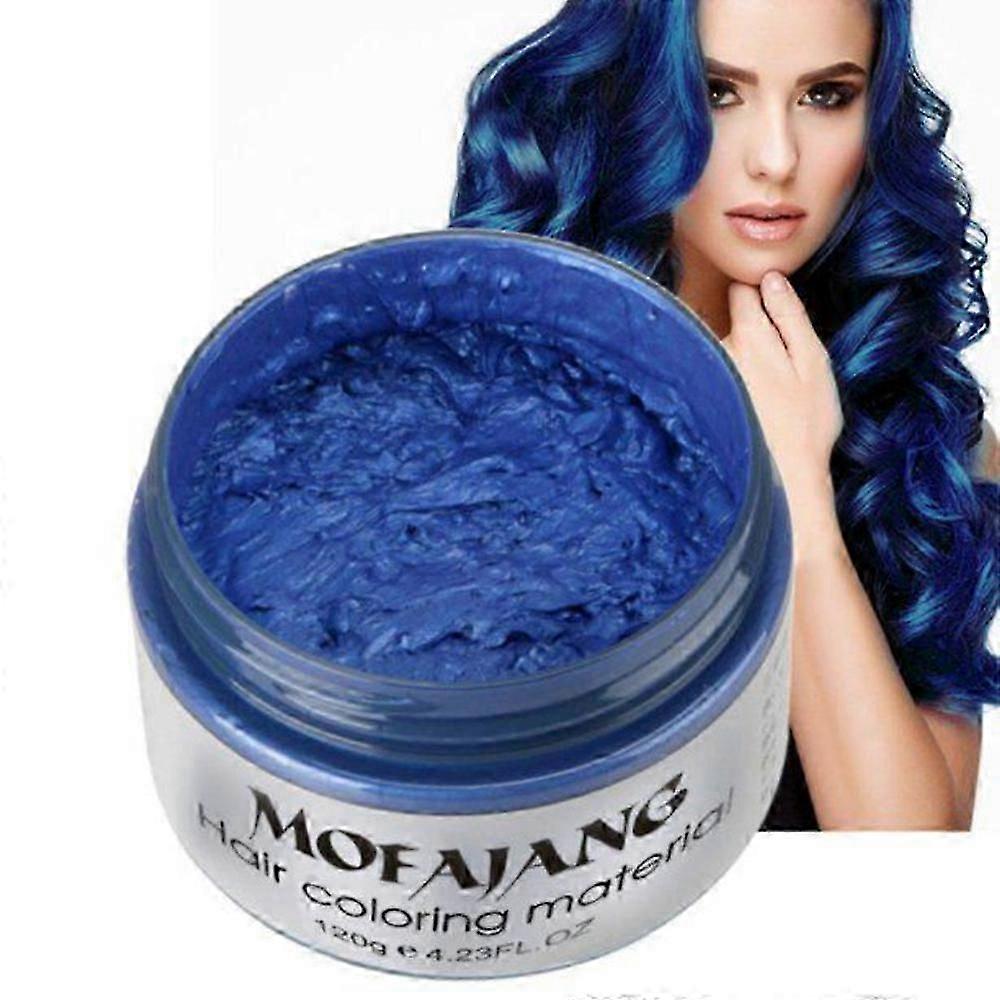 Mofajang Hair Color Wax, Instant Hair Dye Wax Temporary Hairstyle Cream Mud 4.23 oz