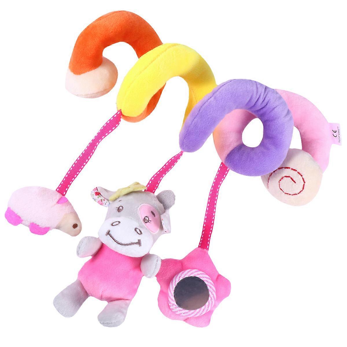 Multifunctional Spiral Rattle for Crib, Pram & Car Seat – Soft Grip & Sensory Play Design