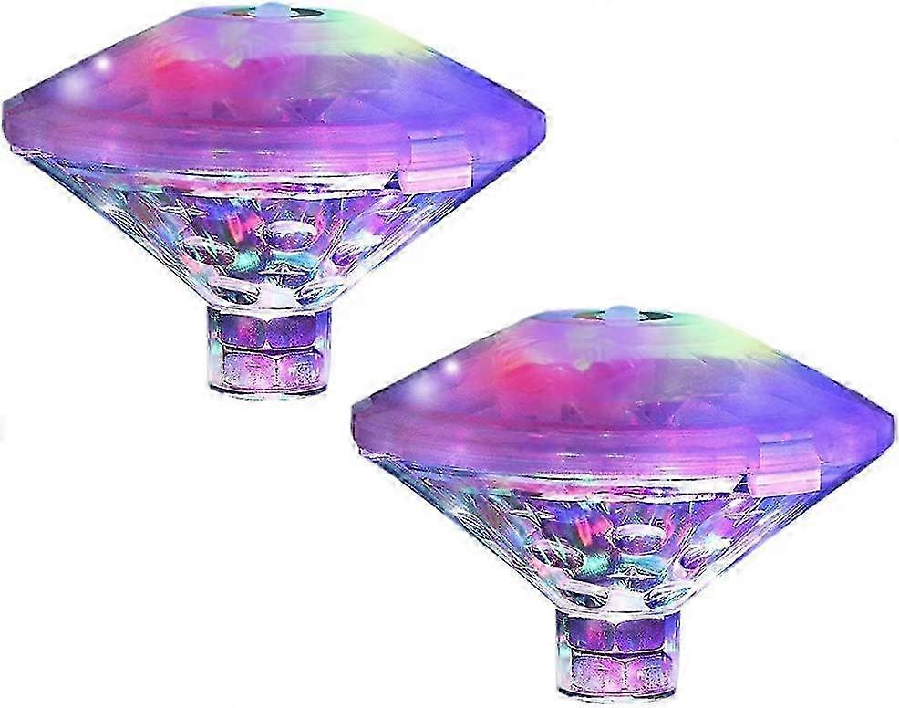 Color Floating Pool Light, Disco Bath Light, IP68 Submersible LED Light with 7 Modes for Swimming Pool Spa