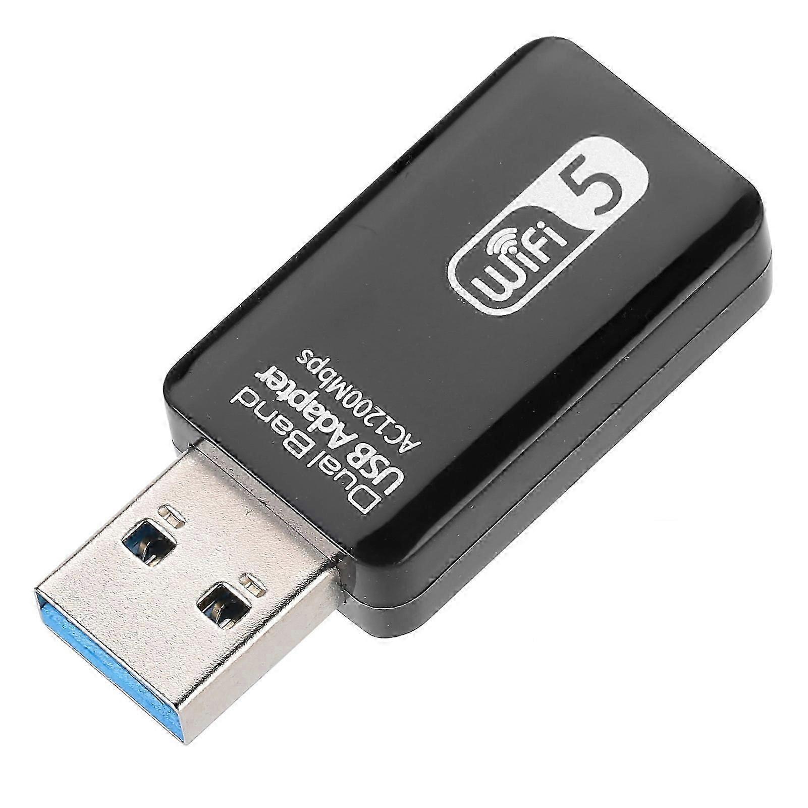 Dual Band USB Adapter WIFI5 AC1200Mbps 2.4GHz 5.8GHz Wireless Network Card USB3.0 Interface