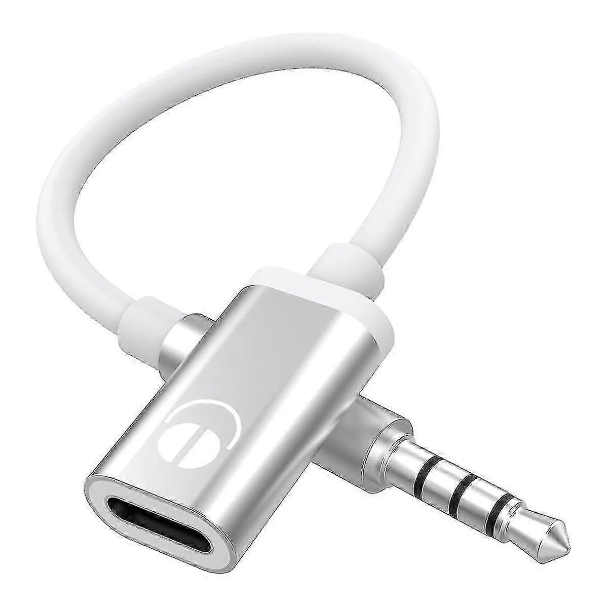 محول صوت 3.5 مم إلى USB-C ، محول مقبس سماعة رأس تناظري للهواتف الذكية والأجهزة اللوحية وأجهزة الكمبيوتر المحمولة
