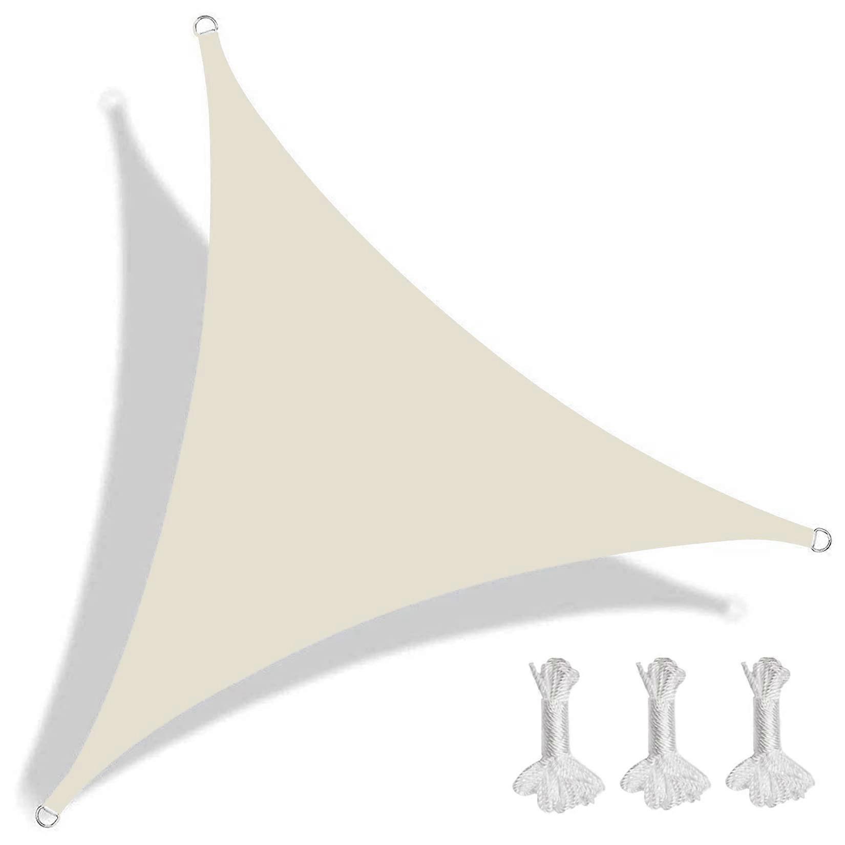 triangular sun sail, 2.6x2.6x2.6m, durable, weatherresistant, beige Ref: 4535