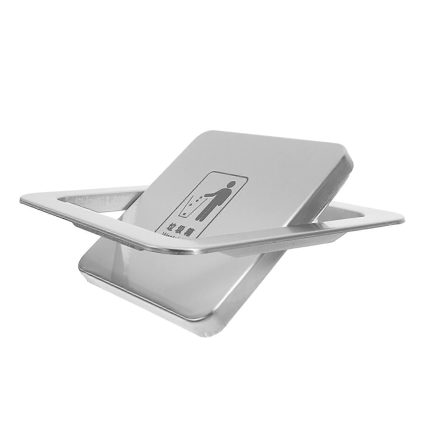 Kitchen Countertop Trash Can Cover Swing Lid For Home Kitchens Sleek Design Prevent Garbage Scattering 23.00X23.00X2.50CM 1Pcs