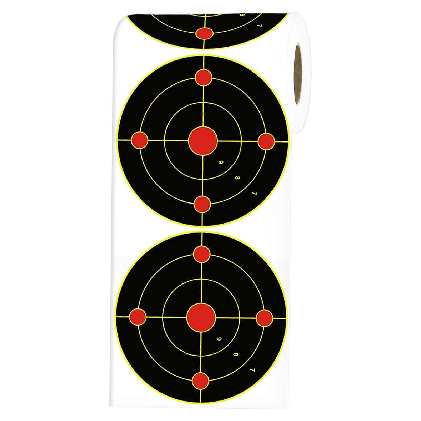 Splatter Targets, 6-Inch Adhesive Shooting Targets | 100 Sheets Bright Fluorescent Yellow Targets for Training