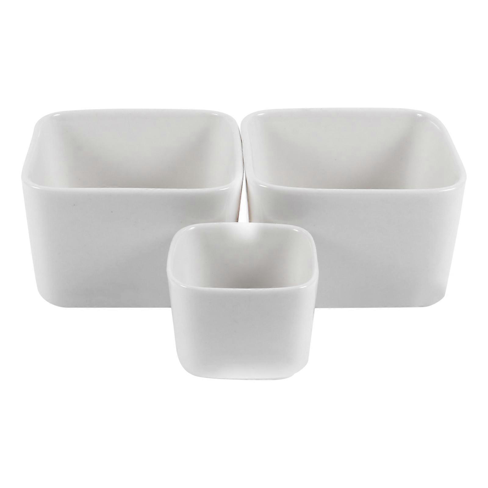 Indoor Planter Pots White Kids to Paint and Floral Arrangement Display 3Pcs
