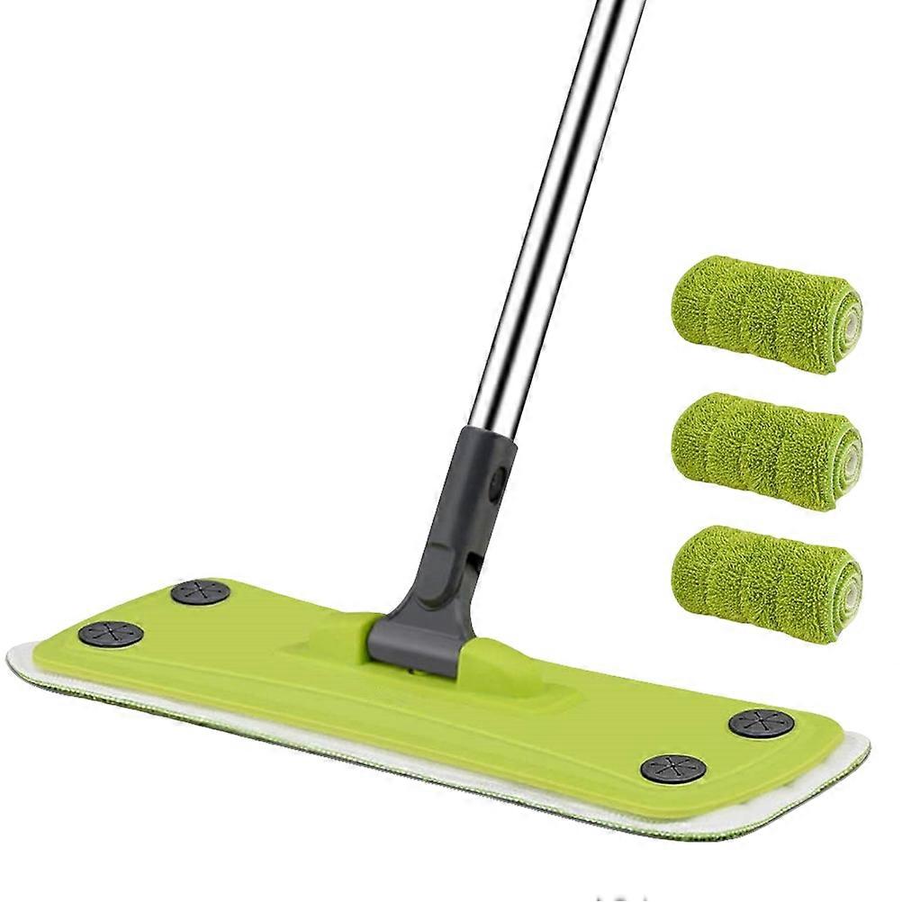 Wet and Dry Sweeper Mop Microfiber 360 Degree Rotating Mop Hardwood Safe Office Use 1 Set