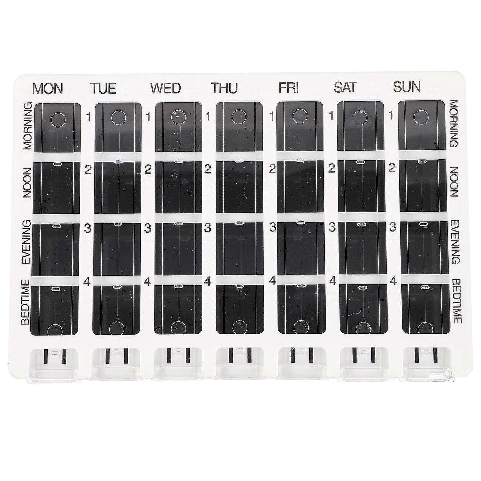 Medication Organizer Travel Pill Organizer Splash Protection Rectangular Simple and Practical Home Use 1Pack