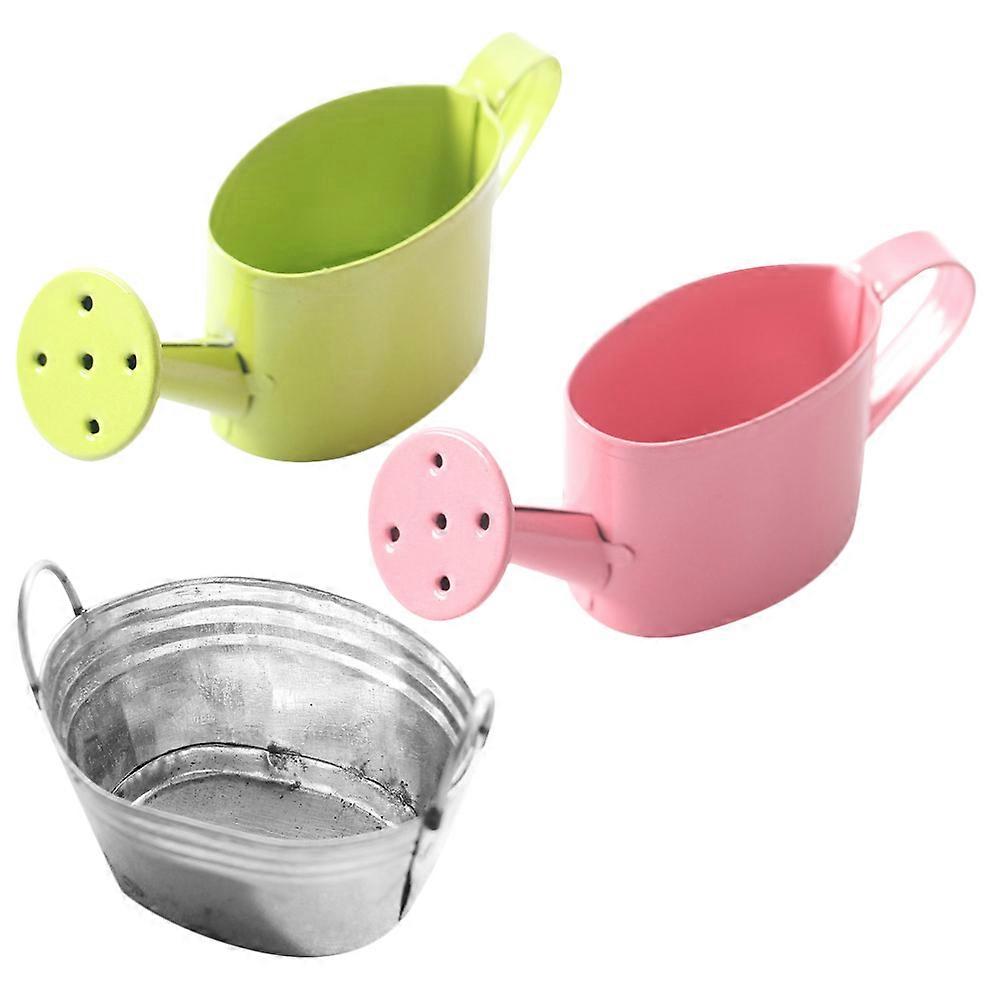 Miniature Watering Kettle Set with Pots and Bucket – Realistic Dollhouse Gardening Decor for Play