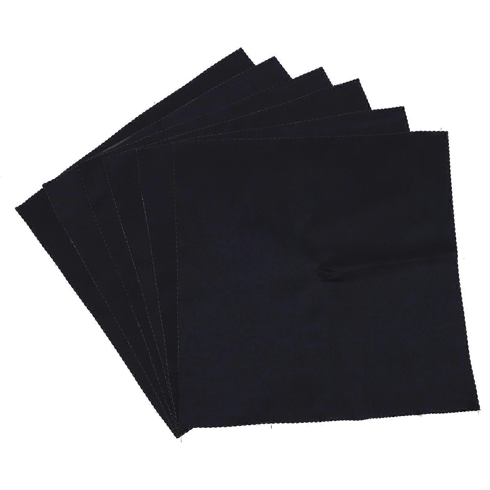 Dinner Cloth Napkins Simple Style Tableware Napkins for Party 6Pack Black 48x48cm
