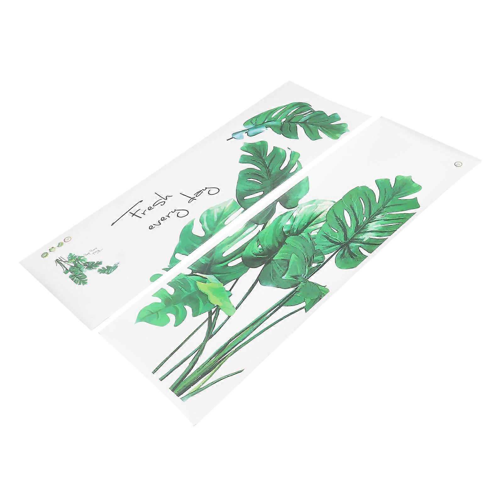 Banana Leaf Pattern Wall Decals Nordic Style Sticker for Room Easy Apply Remove Suitable for Smooth Walls and Windows