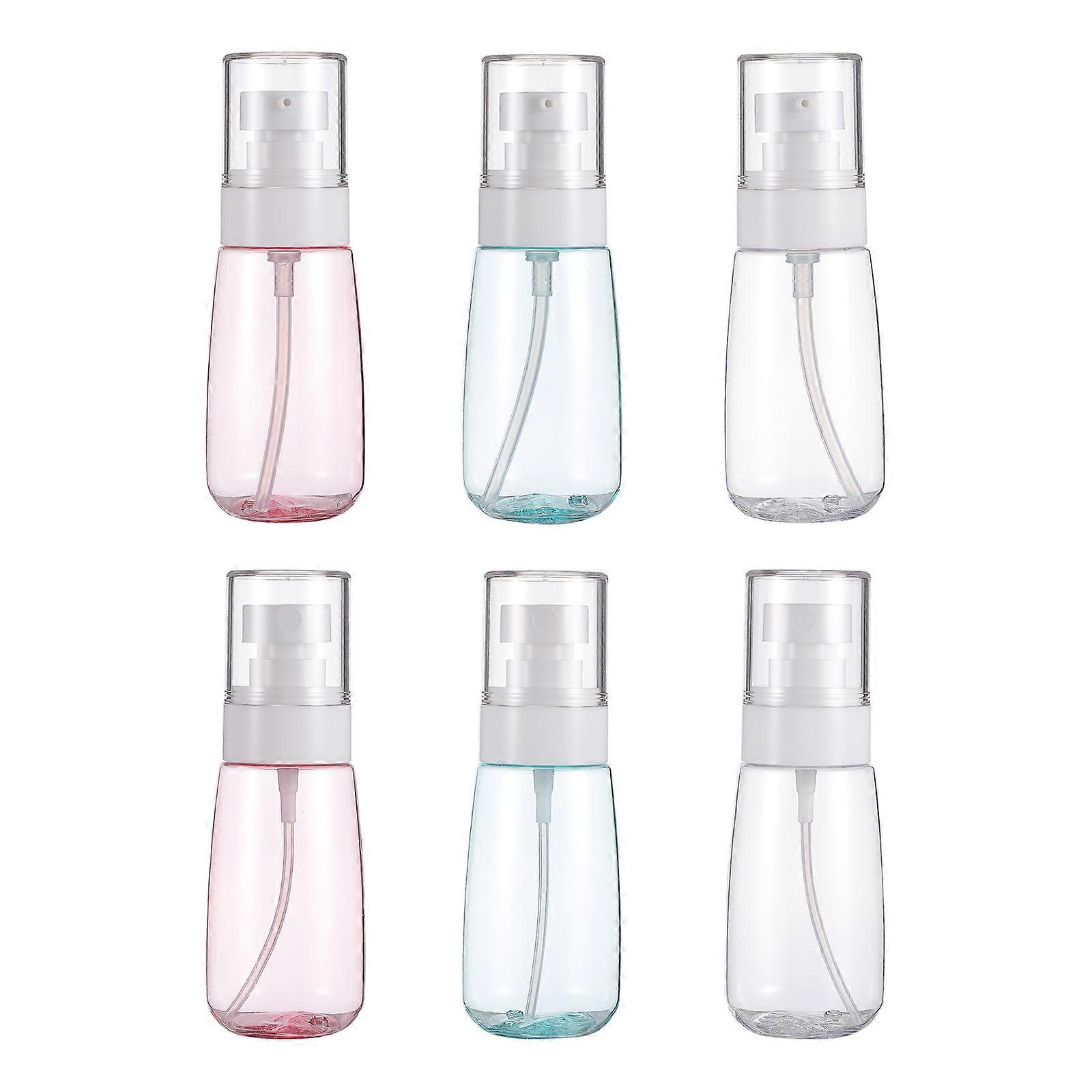 Small Sample Bottles Empty Bottle For Travel Business Trip Storage Assorted Color 60ml 6Pcs