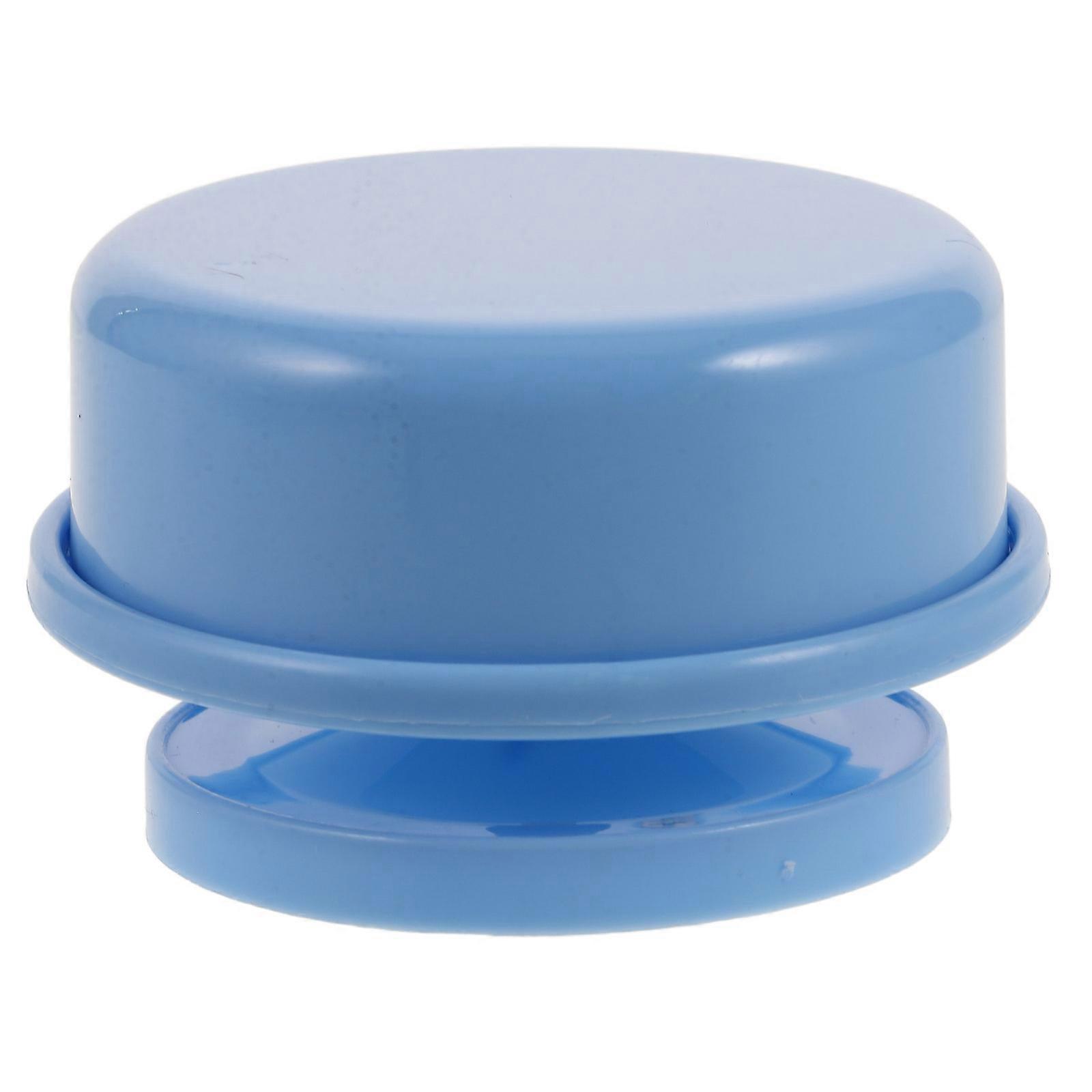 Music Box Mechanism Set Rotatable Base For Beginners Blue 8.80X8.80X5.00CM Round Shape 1Pcs