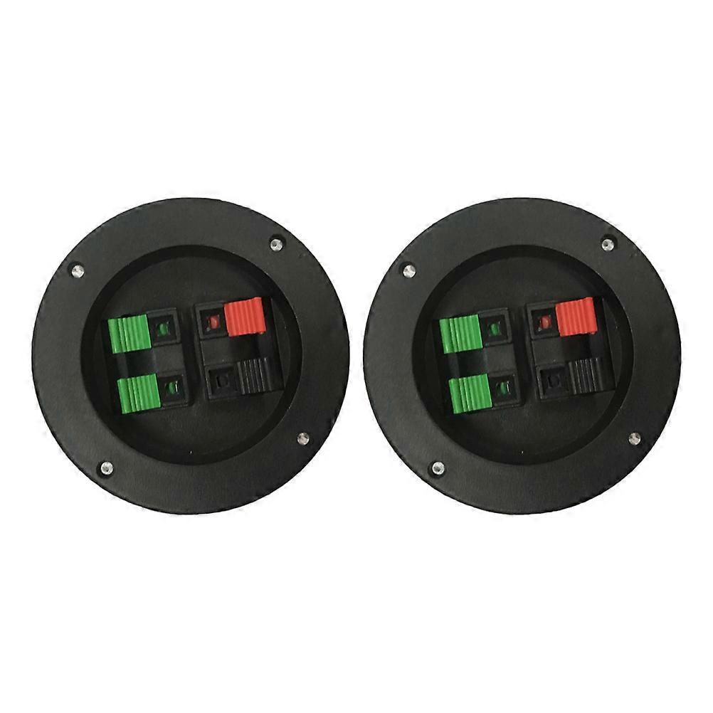 Speaker Box Connectors Terminal Loudspeaker Terminal Cup Special Design Easy Installation Car Audio Wire Terminals 2Set