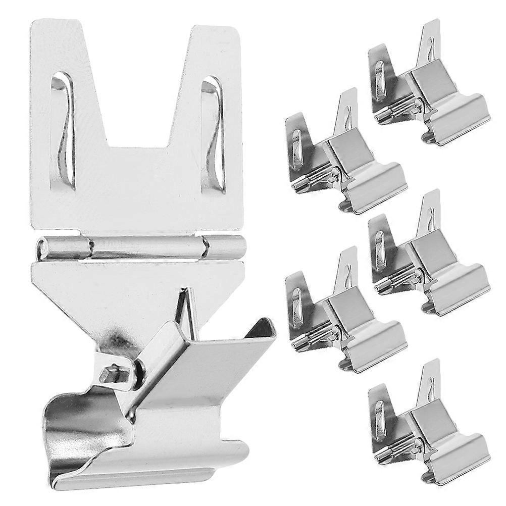 Small Clip On Label Holders Retail Label Holder Iron Plating Cake Store Heavy Duty Metal Tags Clips 6Pcs Silver 4.80X2.80X1.60CM