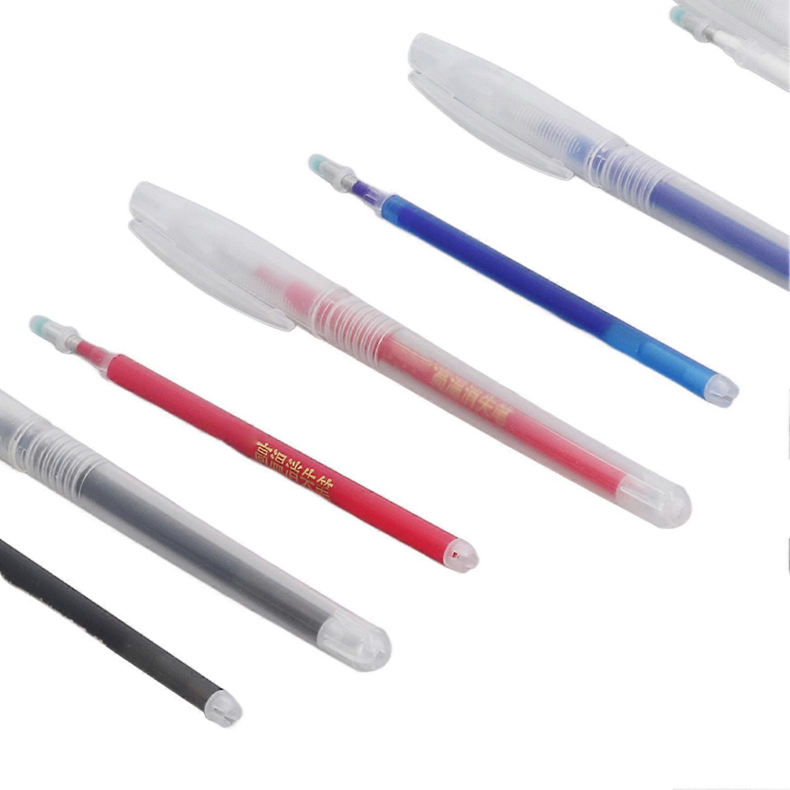 100 Pcs Heat Erasable Pens, Smoother Writing, Different Colors, Fabric Marking Pens with 10 Pcs Pen Case, for Quilting, Sewing and Crafts