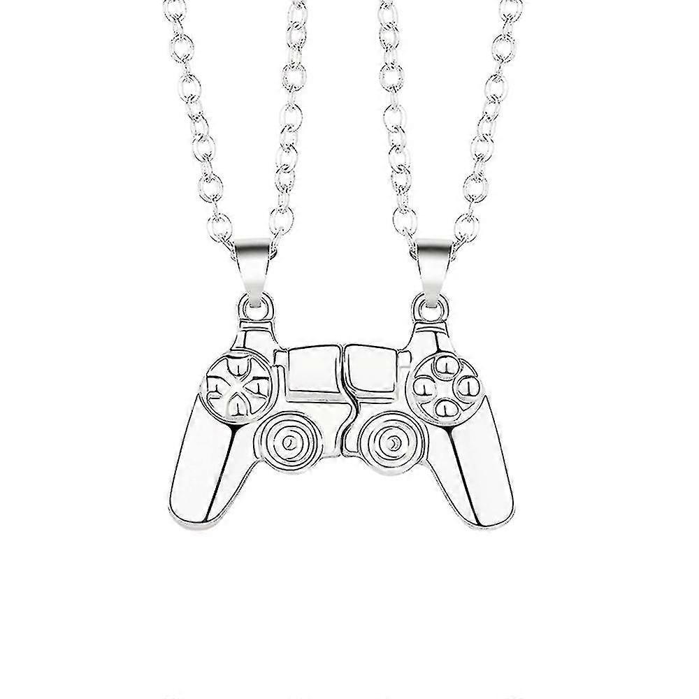 Paar magnetische Game Controller Gamepad Halskette Anhänger Kette Lover Geschenk