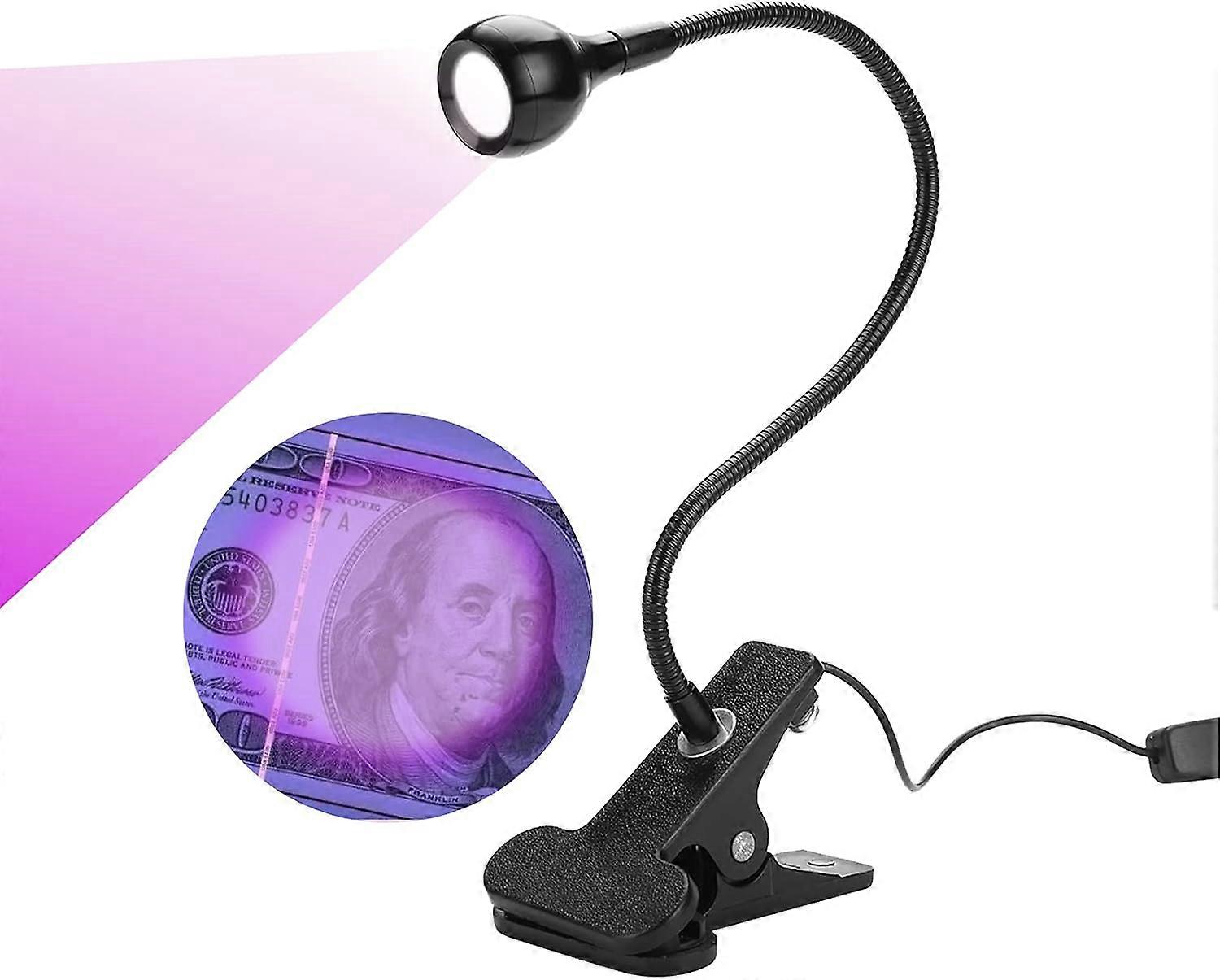 UV Gel Lamp 3W UV LED Violet USB with Clip for Mobile Phone