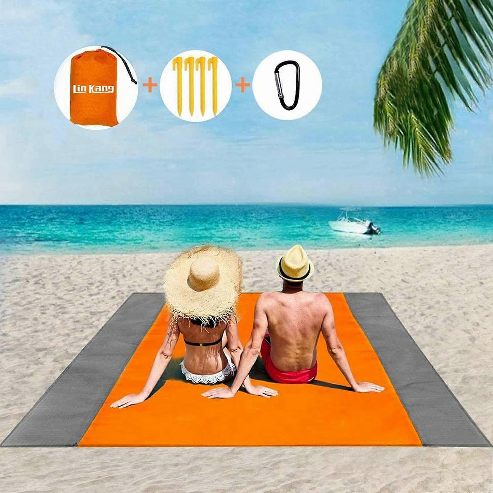 Picnic Blanket, Ultralight Beach Blanket, 210x200 cm, Foldable, Washable