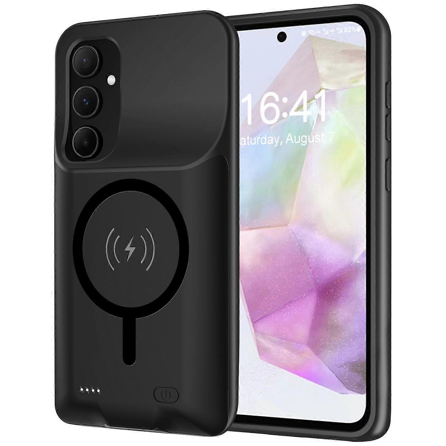 Για Samsung Galaxy A54 5G 10000mAh εκτεταμένη μπαταρία μαλακή TPU άκρη ABS περίπτωση φόρτισης συμβατή με