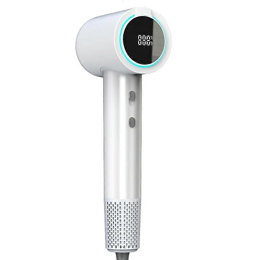 XM604 Bladeless High Speed Negative Ion Hair Dryer with LED Digital Display, EU Plug 1.8m Cable