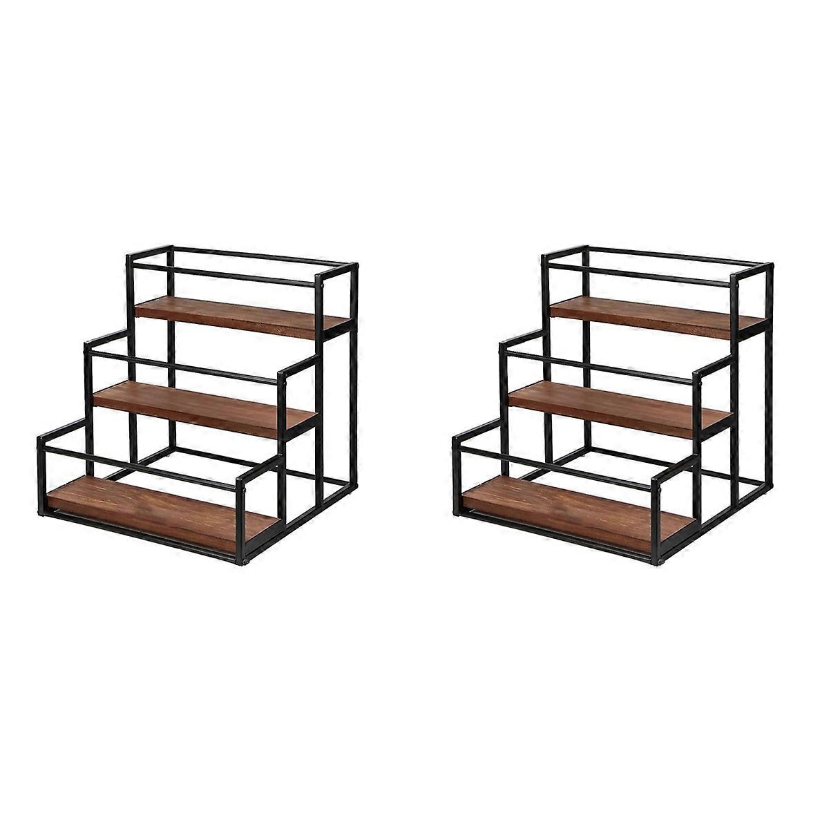 Coffee Syrup Rack 3-Storey Storage Rack Wine Rack Kitchen Seasoning