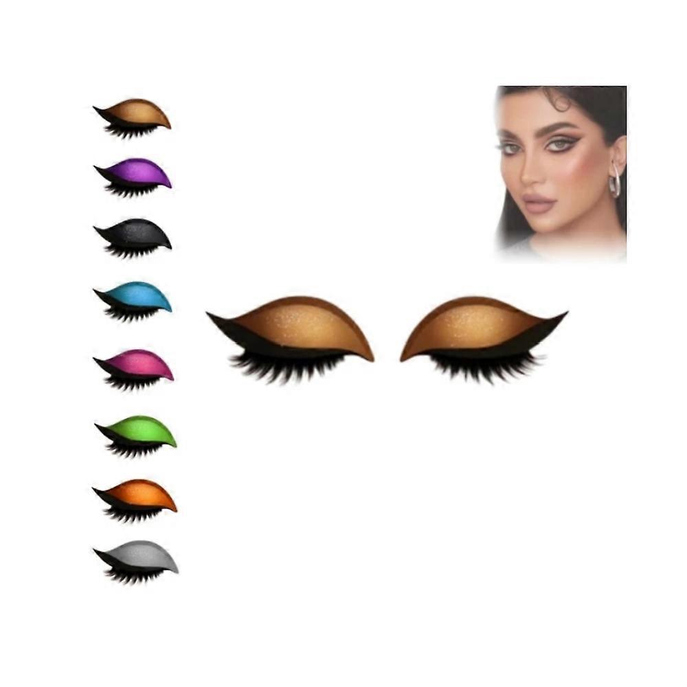un paio di Lazy Eye Shadow Eyelash Patch, ombretto ciglia trucco adesivi