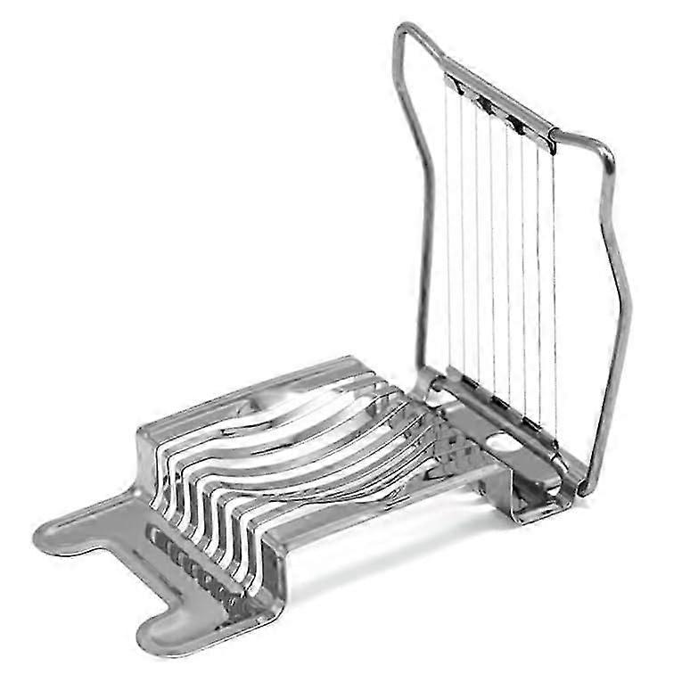 Egg Cutter for Hard Boiled Eggs, 1 Piece Stainless Steel Slicer for Slicing Eggs Effortlessly