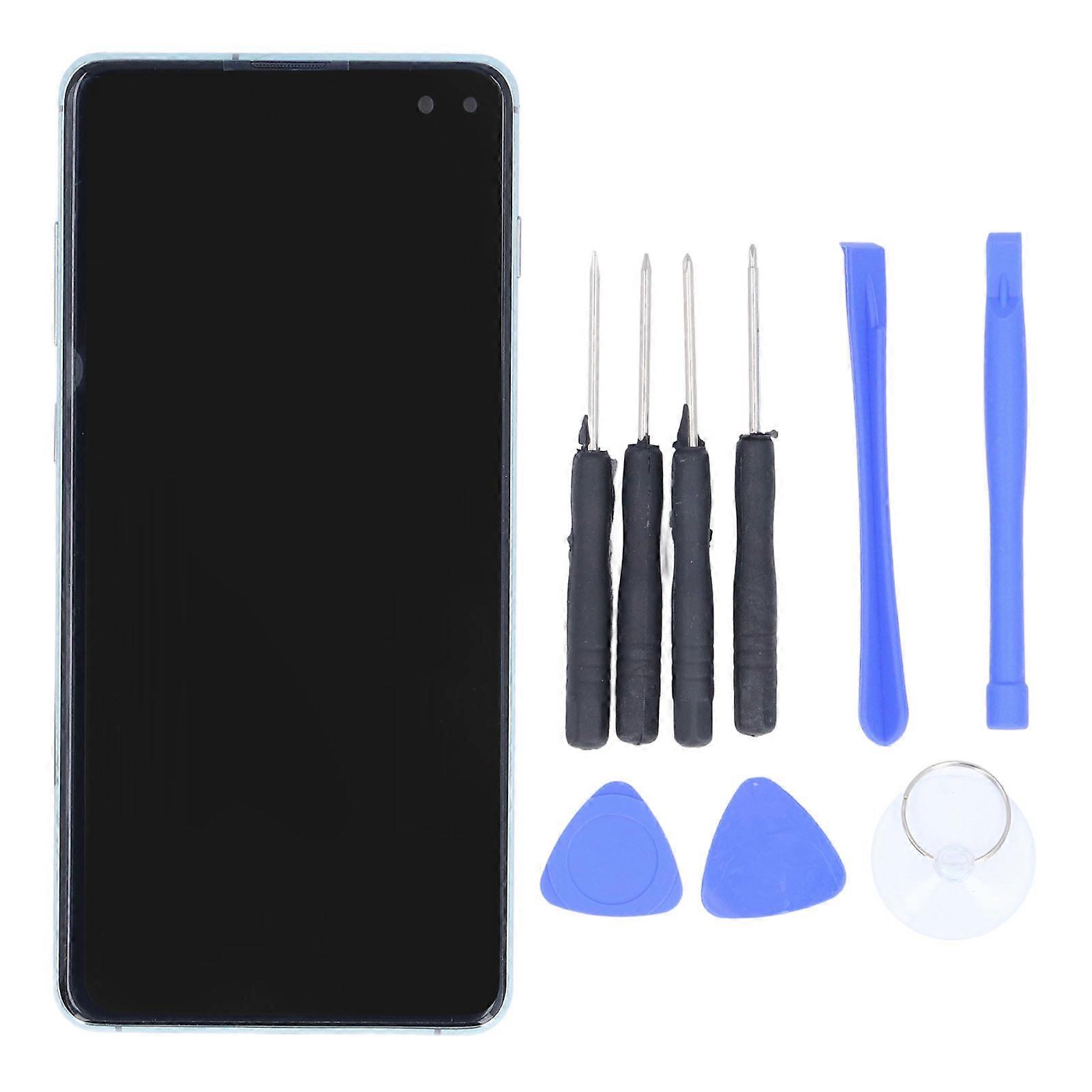 Galaxy S10 Plus Screen Replacement: Touch Display Digitizer Assembly with Frame - Green
