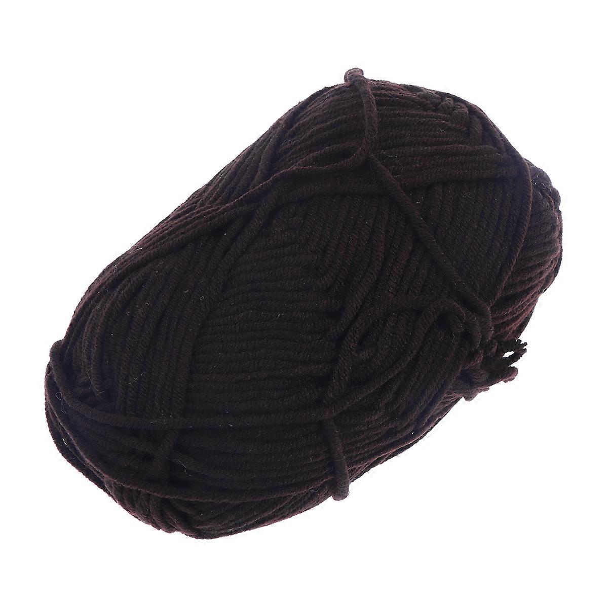 Chunky Yarn Spinning Hand Knitting Yarn for Diy Projects Christmas present Warm Yarn Coffee 50g 1Pcs