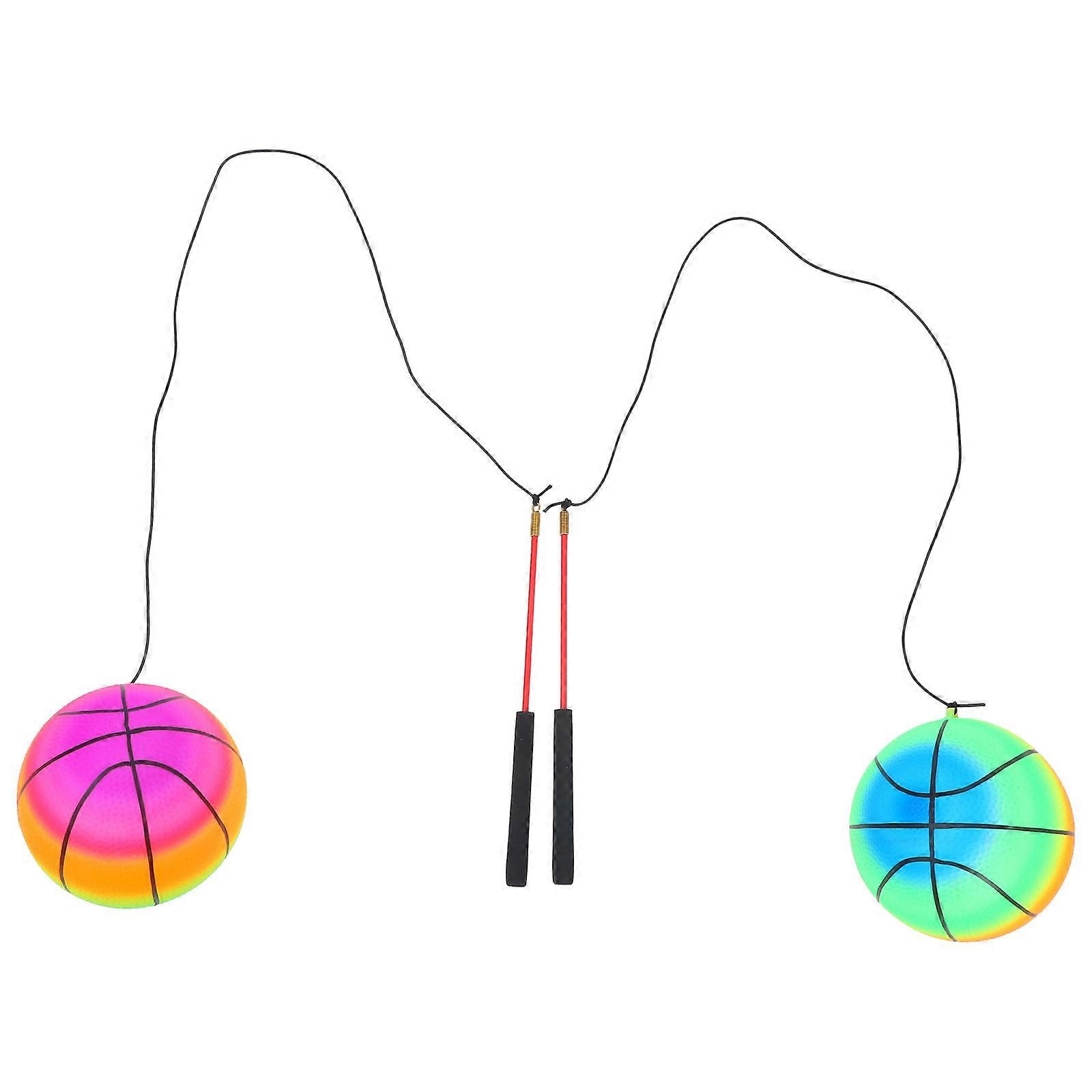 35cm Rod Exercise Ball with Pole For Kids Arm and Shoulder Joints Exercise 2Sets