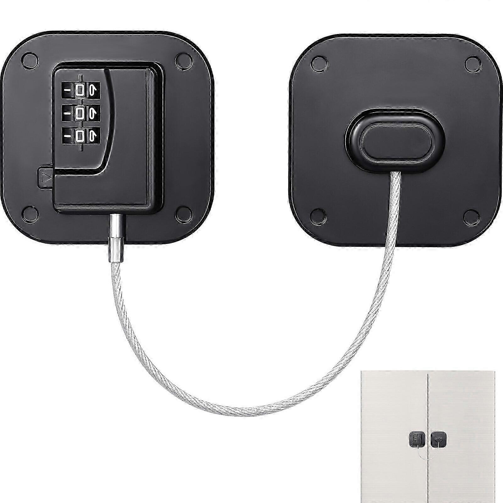 Mini Fridge Lock with Password for Child Safety, Suitable for File Cabinets, Drawer Locks, and Closet Door Security