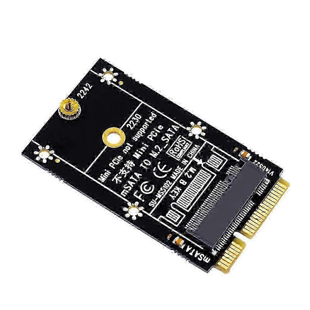 MSata to M.2 SATA Adapter Converter Card for SSD Expansion 2230/2242 for MINI ITX Motherboards