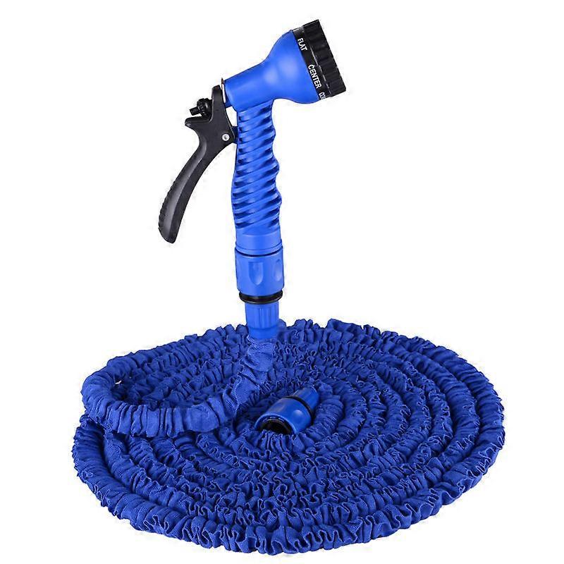 100ft Expandable Garden Hose, Flexible Extension Hose with 3/4", 1/2" Fittings, Garden Hose with 7 Function Nozzles