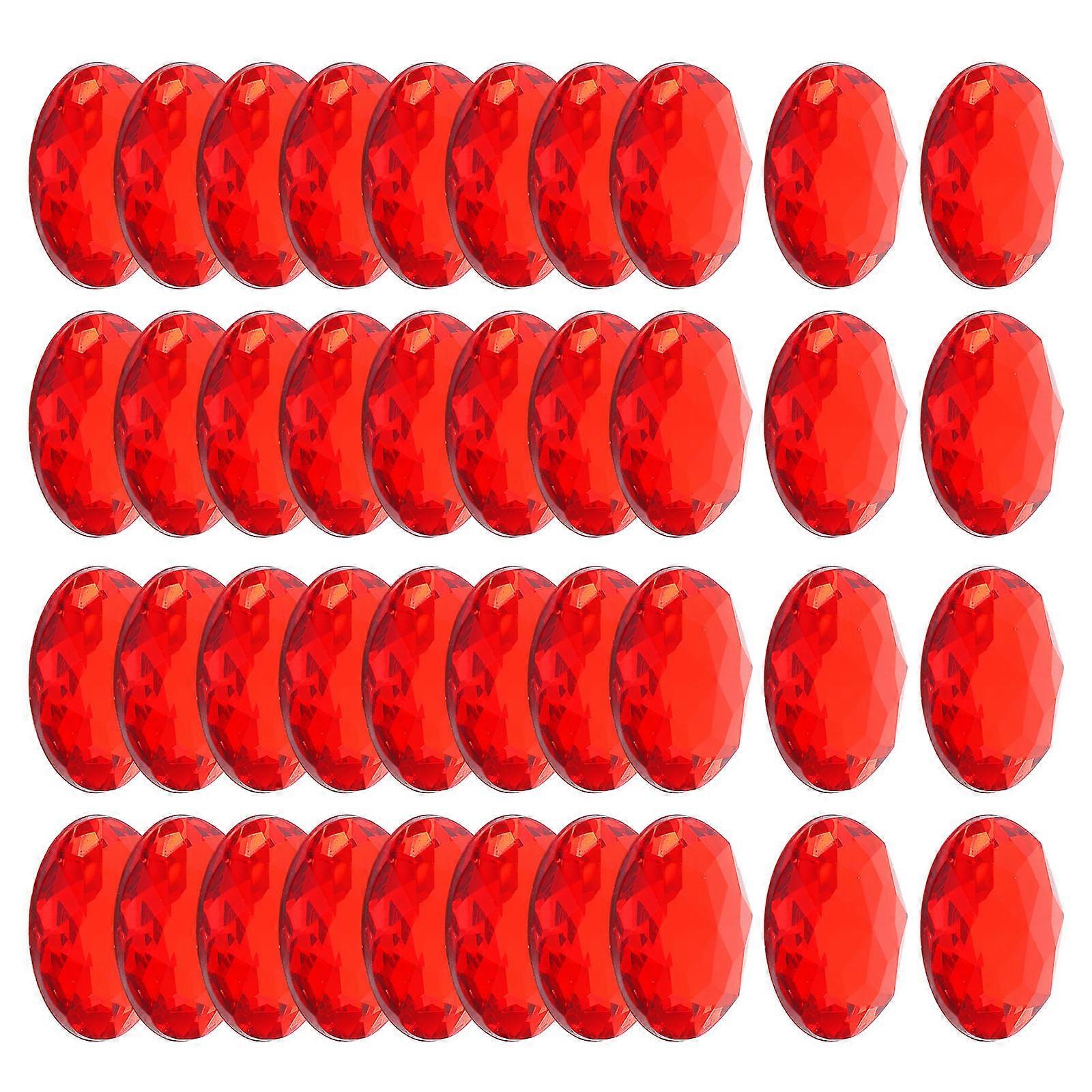 Flat Back Rhinestones Acrylic Round Rhinestones for Diy Projects Artists 100Pcs