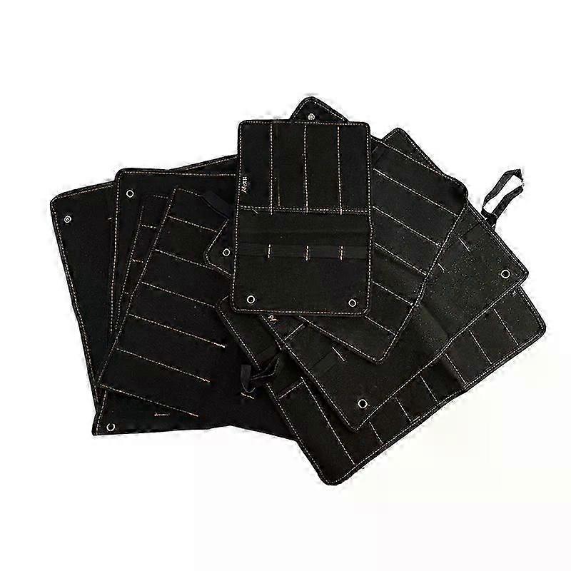 6 Size Chisel Carrying Case Canvas Pocket Tool Roll Holder Wrench Pouch 4 Pockets Organizer Fit For  Knife Hammers Gouges Carpenter